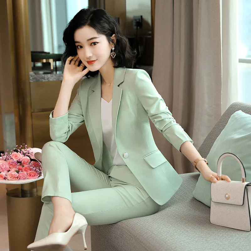 Wear WOMEN'S Suit High-End Spring Summer New Style Slim Fit Elegant Solid Color White Collar Commuting Work Clothes Formal Wear
Wear WOMEN'S Suit High-End Spring Summer New Style Slim Fit Elegant Solid Color White Collar Commuting Work Clothes Formal Wear
