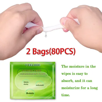 80PCS / 2 Bags Alcohol Wet Wipe Disposable Disinfection Prep Swap Pad Antiseptic Skin Cleaning Care Jewelry Mobile Phone Clean
80PCS / 2 Bags Alcohol Wet Wipe Disposable Disinfection Prep Swap Pad Antiseptic Skin Cleaning Care Jewelry Mobile Phone Clean