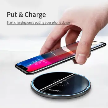 10W Wireless Charger For IPhone 11 Pro Max X Xr 8 Induction Fast Wireless Charging Pad For Samsung S20 S9 S8 Xiaomi Mi 9
10W Wireless Charger For IPhone 11 Pro Max X Xr 8 Induction Fast Wireless Charging Pad For Samsung S20 S9 S8 Xiaomi Mi 9