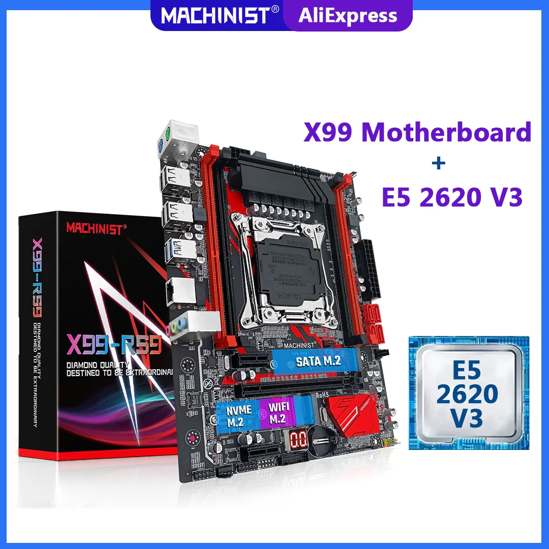 MACHINIST X99 системная плата Стандартный комплект с Xeon E5 2620 V3 процессором поддержкой