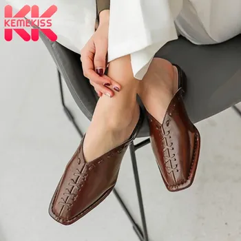 KemeKiss Real Leather Mules Sandals Women New Fashion Summer Shoes Women Casual Daily Home Lady Dress Footwear Size 34-42
KemeKiss Real Leather Mules Sandals Women New Fashion Summer Shoes Women Casual Daily Home Lady Dress Footwear Size 34-42