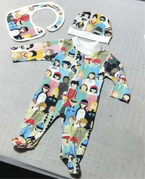 2020 New Spring Baby Boy&Girl Clothes Set Friends Romper for Newborn Baby Jumpsuit+Hat+Bib Three-Pieces Baby Letter Clothing
2020 New Spring Baby Boy&Girl Clothes Set Friends Romper for Newborn Baby Jumpsuit+Hat+Bib Three-Pieces Baby Letter Clothing