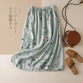 2020 Plus Size Spring and Summer Vintage Casual 100% Linen Big Pocket Female a line Pleated Long Maxi Skirts With Womens
2020 Plus Size Spring and Summer Vintage Casual 100% Linen Big Pocket Female a line Pleated Long Maxi Skirts With Womens