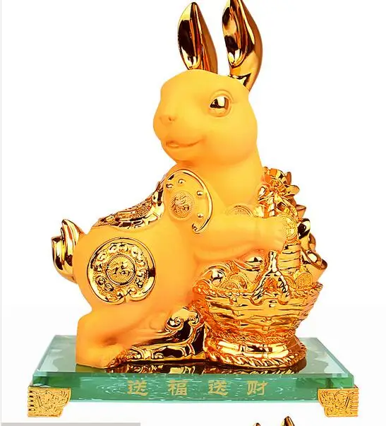 gold Chinese zodiac Tiger rabbit big golden zodiac Animal brings handicraft furnishing exquisite gift sculpture home decoration
gold Chinese zodiac Tiger rabbit big golden zodiac Animal brings handicraft furnishing exquisite gift sculpture home decoration