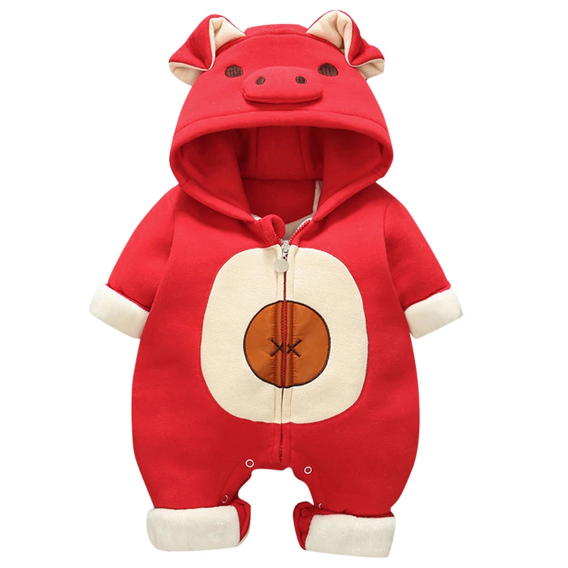 Baby Boys Girls Hooded Romper with Ear Winter Coats Cartoon Pig Newborn Long Sleeve Jumpsuit Thick Warm Zipper Clothes 3-24M A20
Baby Boys Girls Hooded Romper with Ear Winter Coats Cartoon Pig Newborn Long Sleeve Jumpsuit Thick Warm Zipper Clothes 3-24M A20