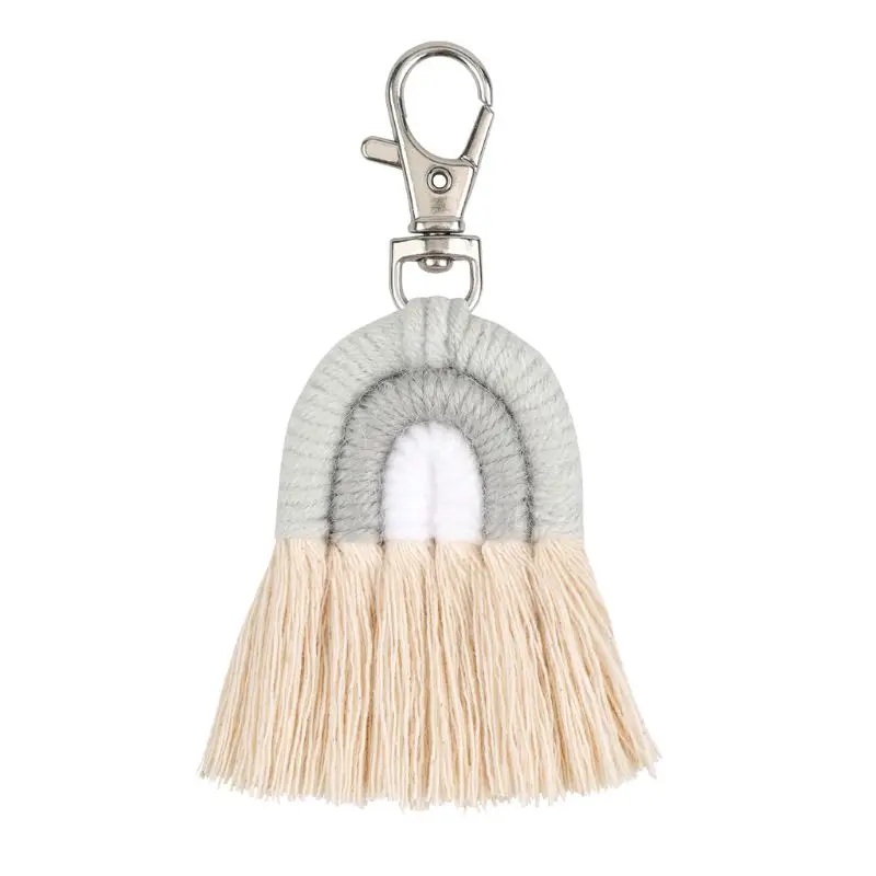 Women Weaving Rainbow Keychains Handmade key Holder Keyring Macrame Bag Charm B95F
Women Weaving Rainbow Keychains Handmade key Holder Keyring Macrame Bag Charm B95F