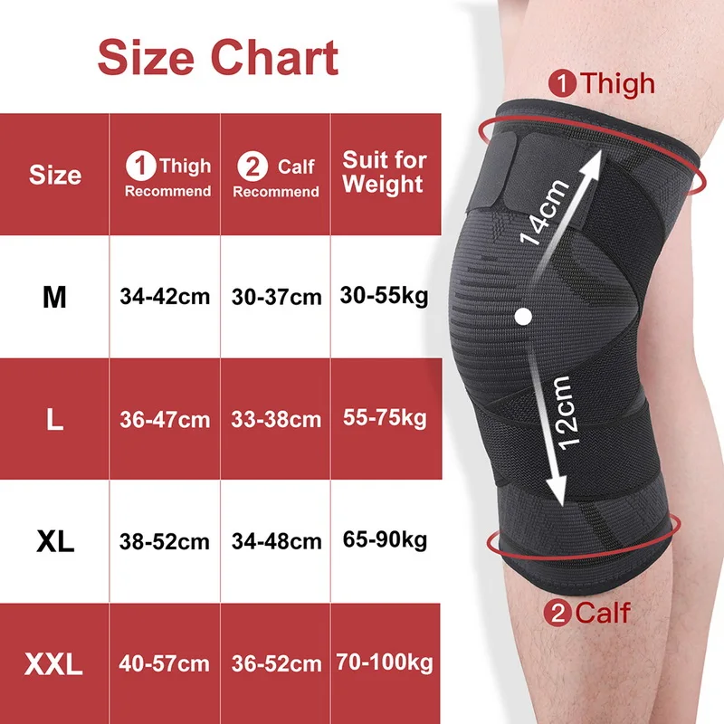 Brace - Dual-use Pressurized Knee Brace-Support Fitness; Running Sports Knee Protector
