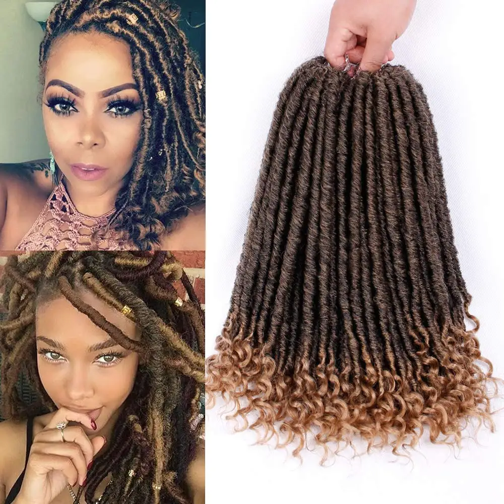 Goddess Faux Locs Gehaakte Haar Gehaakte Vlechten Faux Sloten Met Krullend Uiteinden Ombre Synthetische Vlechten Hair Extensions
Goddess Faux Locs Gehaakte Haar Gehaakte Vlechten Faux Sloten Met Krullend Uiteinden Ombre Synthetische Vlechten Hair Extensions