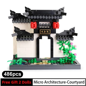 486pcs 3313 China Classical Courtyard Architecture Series of Traditional Hui-Style Building Blocks Model Brick Toys for children
486pcs 3313 China Classical Courtyard Architecture Series of Traditional Hui-Style Building Blocks Model Brick Toys for children