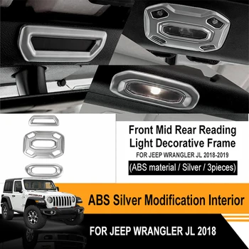 Fit For Jeep Wrangler JL 2018 Car Interior Modification Accessories ABS Silver Front Mid Rear Reading Light Decorative Frame
Fit For Jeep Wrangler JL 2018 Car Interior Modification Accessories ABS Silver Front Mid Rear Reading Light Decorative Frame
