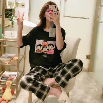 XIZOU Comfortable Pajama Sets For Women Long Sleeve Pants 2 Pcs Casual Girl's Pajamas Comfortable Night Sleepwear indoor Wear
XIZOU Comfortable Pajama Sets For Women Long Sleeve Pants 2 Pcs Casual Girl's Pajamas Comfortable Night Sleepwear indoor Wear