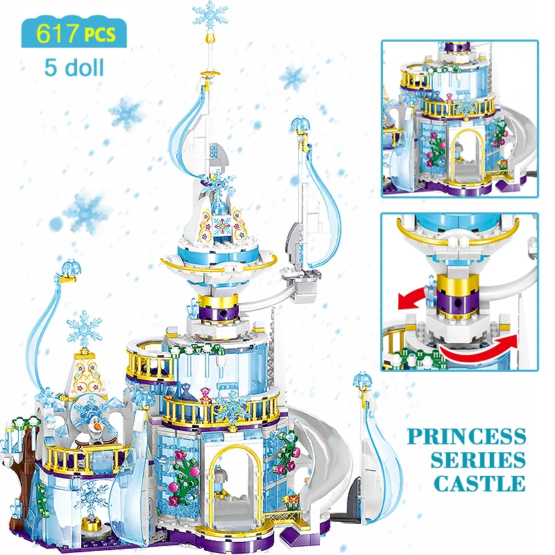 Princess Snow Queen Ice Castle Snow Figures Compatible with Legoinglys Girls Friends Building Blocks Bricks Toys for Children
Princess Snow Queen Ice Castle Snow Figures Compatible with Legoinglys Girls Friends Building Blocks Bricks Toys for Children