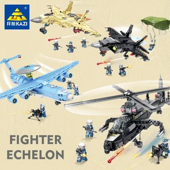 KAZI Fighter plane Building Blocks Air Early Warning Plane Attack helicopter Building Block 1:75 stacking blocks Model Toys
KAZI Fighter plane Building Blocks Air Early Warning Plane Attack helicopter Building Block 1:75 stacking blocks Model Toys