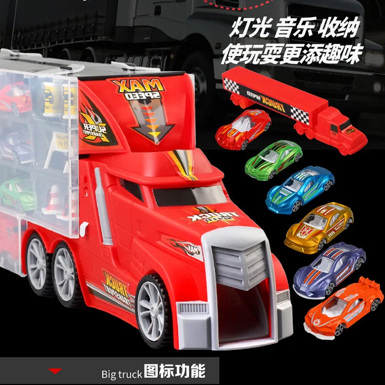 Xi hua Yf8600 Alloy Trailer Container Alloy Car Model Set Light Included Light Music Educational CHILDREN'S Toy
Xi hua Yf8600 Alloy Trailer Container Alloy Car Model Set Light Included Light Music Educational CHILDREN'S Toy