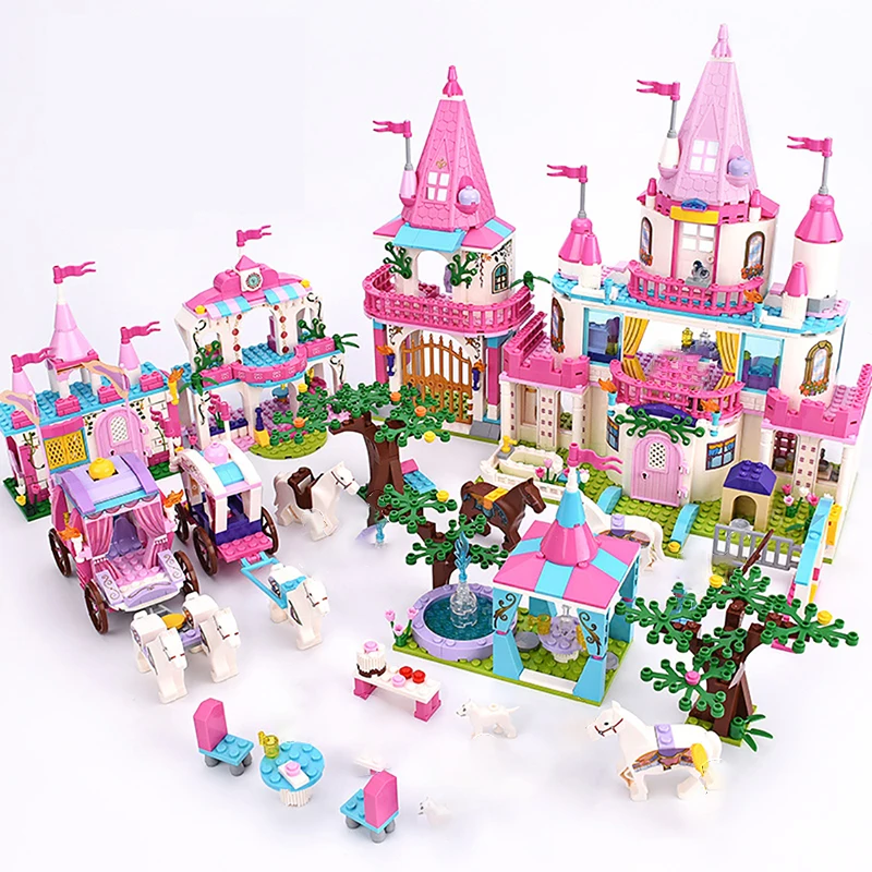616 PCS Princess/Prince Series Enchanted Castle Palace Models Building Blocks Royal Carriage Model Compatible Girl Toys Gifts
616 PCS Princess/Prince Series Enchanted Castle Palace Models Building Blocks Royal Carriage Model Compatible Girl Toys Gifts