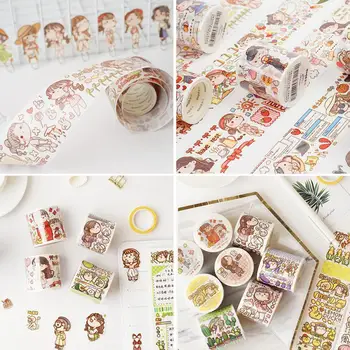 4.5*5/2.5*5cm Kawaii Cartoon Girl's Daily Masking Washi Tape Tape Scrapbooking Series Small Label Wasabi Mochi Sticker V3V7 
4.5*5/2.5*5cm Kawaii Cartoon Girl's Daily Masking Washi Tape Tape Scrapbooking Series Small Label Wasabi Mochi Sticker V3V7