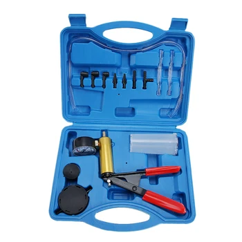 2 in 1 Hand Held Vacuum Pump Tester Set Vacuum Gauge and Brake Bleeder Kit for Automotive with Adapters Case
2 in 1 Hand Held Vacuum Pump Tester Set Vacuum Gauge and Brake Bleeder Kit for Automotive with Adapters Case