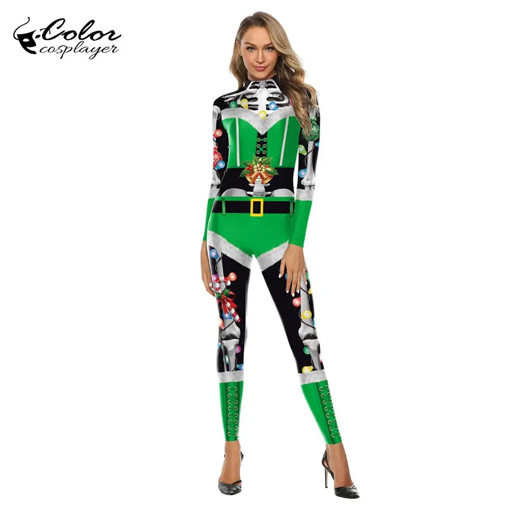 Color Cosplayer Christmas Carnival Party Costume Women Cosplay Costume Fashion Elastic Long Sleeve Catsuit Spandex Bodysuit
Color Cosplayer Christmas Carnival Party Costume Women Cosplay Costume Fashion Elastic Long Sleeve Catsuit Spandex Bodysuit