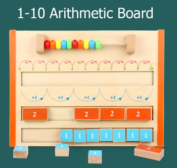DIY Baby toy Wooden Math toys 1-10 Arithmetic Board Addition Educational Wooden Math tool gifts toys for Children >3 years
DIY Baby toy Wooden Math toys 1-10 Arithmetic Board Addition Educational Wooden Math tool gifts toys for Children >3 years