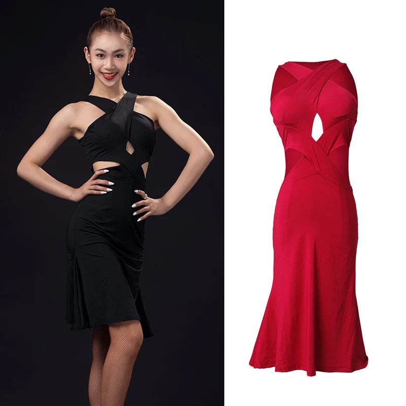 Latin Dance Competition Dress For Women New Sexy Hollow Sling Dress National Standard Dance Practice Performance Dress DN9651
Latin Dance Competition Dress For Women New Sexy Hollow Sling Dress National Standard Dance Practice Performance Dress DN9651