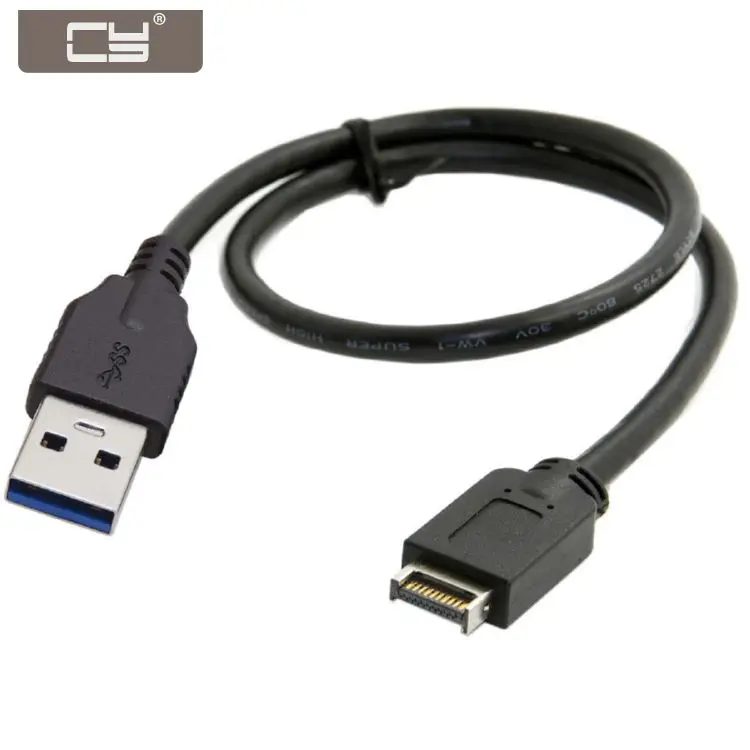 CYDZ USB 3.1 Front Panel Header to USB 3.0 Type-A Male Extension Data Cable 50cm
CYDZ USB 3.1 Front Panel Header to USB 3.0 Type-A Male Extension Data Cable 50cm