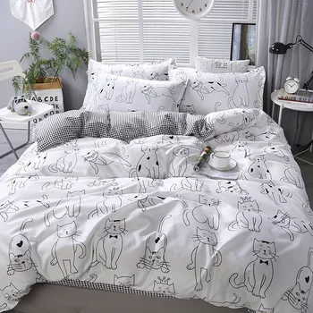 Nordic Duvet Cover Single Queen King Cute Cartoon Bedding Set Bed Sheet Pillowcase Stripe Aloe Cotton Bed Linen Simple Bedspread
Nordic Duvet Cover Single Queen King Cute Cartoon Bedding Set Bed Sheet Pillowcase Stripe Aloe Cotton Bed Linen Simple Bedspread