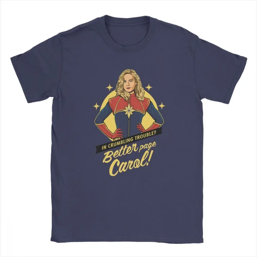 one yona Captain Marvel Better Page Carol T-Shirt Simple Style T Shirts Man Tops Classic Tees Pure Cotton Crewneck T-Shirts 
one yona Captain Marvel Better Page Carol T-Shirt Simple Style T Shirts Man Tops Classic Tees Pure Cotton Crewneck T-Shirts