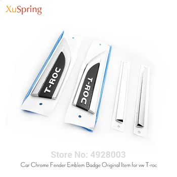 Car Side Wing Fender Emblem Badge Trim Sticker Garnish Original Item for vw T-roc Troc 2017 2018 2019 Car Styling
Car Side Wing Fender Emblem Badge Trim Sticker Garnish Original Item for vw T-roc Troc 2017 2018 2019 Car Styling