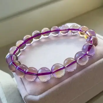 Natural Ametrine Bracelet 9.4mm For Women Gift Yellow Purple Round Beads AAAAA Stretch Crystal Bracelet Jewelry 
Natural Ametrine Bracelet 9.4mm For Women Gift Yellow Purple Round Beads AAAAA Stretch Crystal Bracelet Jewelry