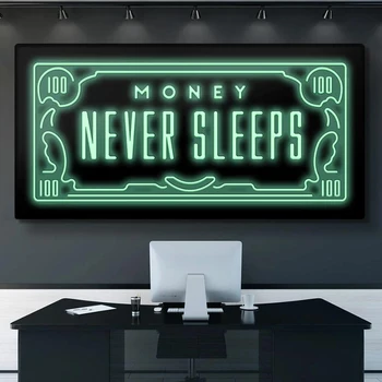 1 Piece Canvas Prints Poster Wall Pictures MONEY NEVER SLEEPS Canvas Art Paintings Posters
1 Piece Canvas Prints Poster Wall Pictures MONEY NEVER SLEEPS Canvas Art Paintings Posters