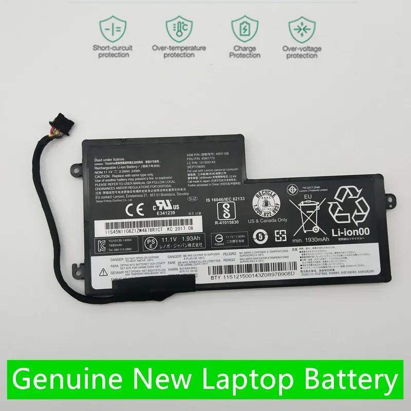 

ONEVAN Genuine 45N1110 45N1111 45N1112 Laptop Battery For Lenovo ThinkPad T440S T450 T450S X240 X240S X250 X260 X270 L450 Seires