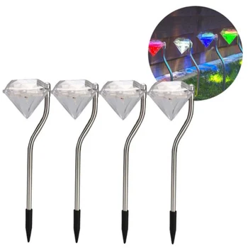 4pcs Solar Light Outdoors LED Solar Light Garden Decoration Light Diamond Lawn Light Ground Path Lantern Light Home Decoration 
4pcs Solar Light Outdoors LED Solar Light Garden Decoration Light Diamond Lawn Light Ground Path Lantern Light Home Decoration