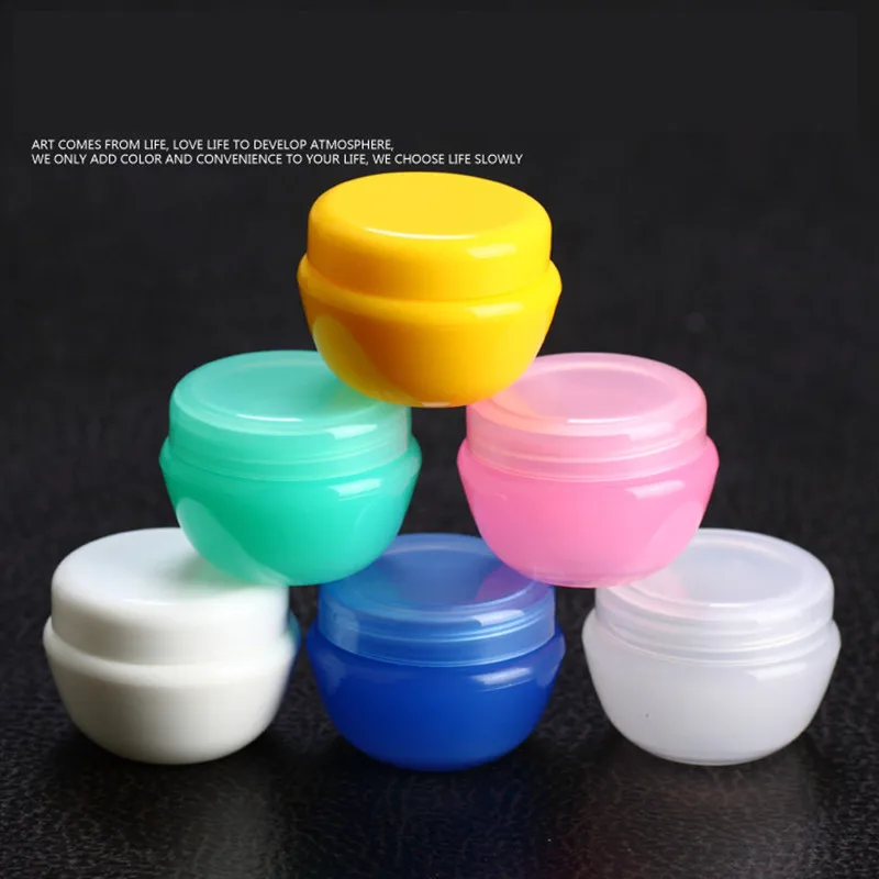 6ps 5g10g30g Mini Empty Jars for Cream Colorful Portable Plastic Pot Jars Cosmetic Refillable Eyeshadow Foundation Container
6ps 5g10g30g Mini Empty Jars for Cream Colorful Portable Plastic Pot Jars Cosmetic Refillable Eyeshadow Foundation Container