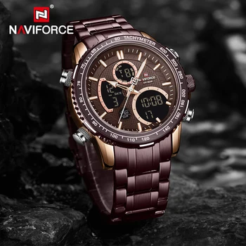 NAVIFORCE Sport Watches Mens Top Luxury Brand Men Digital Chr Quartz Wristwatch Luminous Waterproof Clock Male Relogio Masculino
NAVIFORCE Sport Watches Mens Top Luxury Brand Men Digital Chr Quartz Wristwatch Luminous Waterproof Clock Male Relogio Masculino