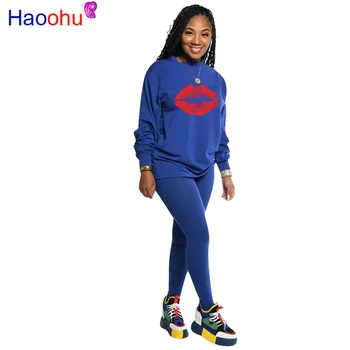 Lips Print Tracksuit Women Two Piece Set Top and Pants Matching Sets Plus Size Fall Clothes 2 Piece Outfits Sweat Suits
Lips Print Tracksuit Women Two Piece Set Top and Pants Matching Sets Plus Size Fall Clothes 2 Piece Outfits Sweat Suits