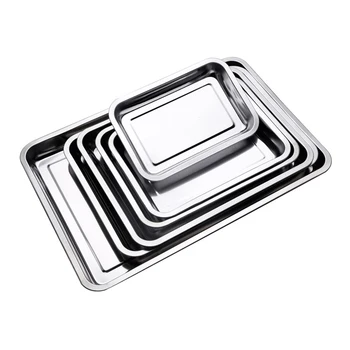 Stainless steel Storage Trays square plate thickening pans Rectangular tray Barbecue Deep rice dishes bbq kitchen accessories
Stainless steel Storage Trays square plate thickening pans Rectangular tray Barbecue Deep rice dishes bbq kitchen accessories