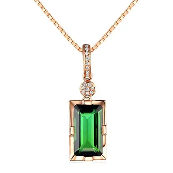 Square Emerald green crystal gemstones pendant necklace for women 18k rose gold chain choker zircon diamond jewelry bague gift
Square Emerald green crystal gemstones pendant necklace for women 18k rose gold chain choker zircon diamond jewelry bague gift