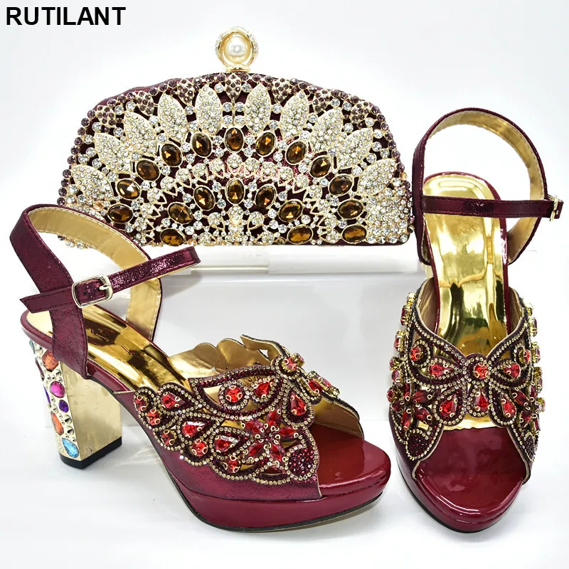 New African Shoe and Bag Set Decorated with Rhinestone Ladies Shoes High Heels African Matching Shoes and Bags Italian In Women
New African Shoe and Bag Set Decorated with Rhinestone Ladies Shoes High Heels African Matching Shoes and Bags Italian In Women
