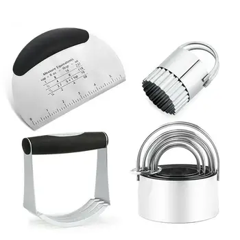 Stainless Steel Baking Tool Set Professional Quality Tool Cutting Pastry Biscuit Dessert Making Cutters Powdering Flour Set U0H6
Stainless Steel Baking Tool Set Professional Quality Tool Cutting Pastry Biscuit Dessert Making Cutters Powdering Flour Set U0H6