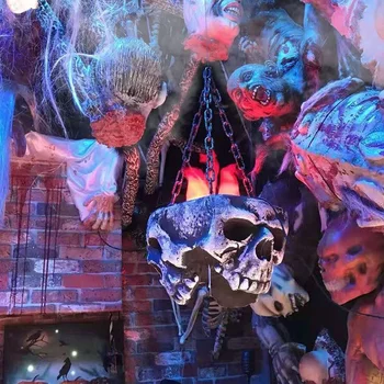 Halloween Skull Bowl Hanging Flower Pot Candy Stand Horror Haunted House Decoration Props Interesting Funny Horror Decor
Halloween Skull Bowl Hanging Flower Pot Candy Stand Horror Haunted House Decoration Props Interesting Funny Horror Decor