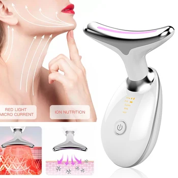 EMS Thermal Neck Lifting and Tighten Massager Electric Micro-current Wrinkle Remover LED Photon Face Beauty Device for Woman
EMS Thermal Neck Lifting and Tighten Massager Electric Micro-current Wrinkle Remover LED Photon Face Beauty Device for Woman