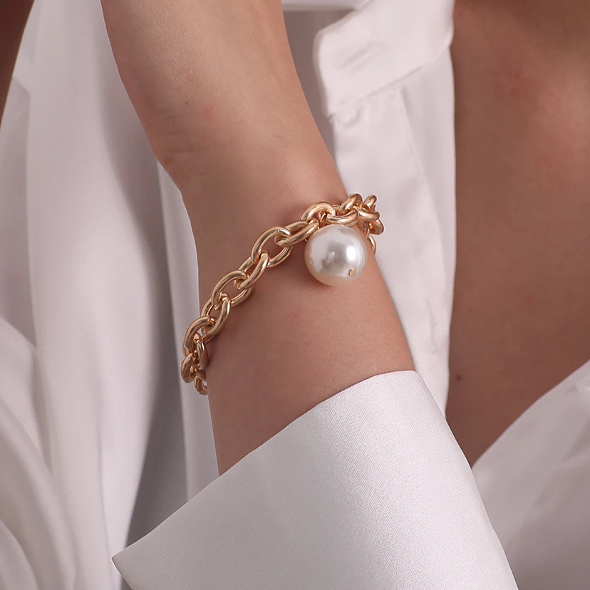 Baroque Pearl Pedant Bracelet for Women Minalist Gold Color Cuban Link Chain Bohemian Simple Bracelets Bangles Jewelry Gift
Baroque Pearl Pedant Bracelet for Women Minalist Gold Color Cuban Link Chain Bohemian Simple Bracelets Bangles Jewelry Gift