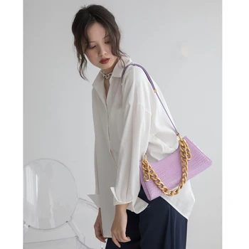 VENOF Split Leather Shoulder Bags For Women ALLIGATOR Grain Fashion Chain Hand Bags Designer Luxury Handbags Women Bags 2020 new
VENOF Split Leather Shoulder Bags For Women ALLIGATOR Grain Fashion Chain Hand Bags Designer Luxury Handbags Women Bags 2020 new