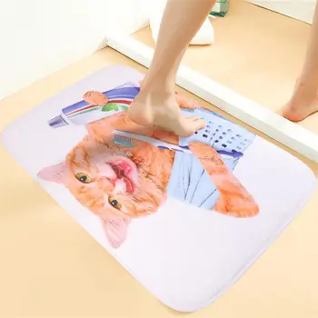 1Pc Funny Cat Pattern Floor Mat Digital Printing Foot Pad Non-slip Pad Bath Mats
1Pc Funny Cat Pattern Floor Mat Digital Printing Foot Pad Non-slip Pad Bath Mats