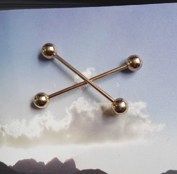 Korean-style Double Headed A- line Pin Thread Rotatable Clothes Cuff Pin Buckle Shirt Collar Pin Bag Buckle Shoe Buckle
Korean-style Double Headed A- line Pin Thread Rotatable Clothes Cuff Pin Buckle Shirt Collar Pin Bag Buckle Shoe Buckle