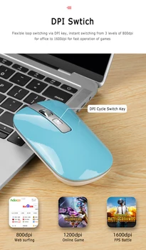 Dual Mode Bluetooth 5.1+2.4G Wireless Silent Mouse Rechargeable 1600 DPI Ultra Thin Portable Optical Mice for PC Phone TXTB1 
Dual Mode Bluetooth 5.1+2.4G Wireless Silent Mouse Rechargeable 1600 DPI Ultra Thin Portable Optical Mice for PC Phone TXTB1