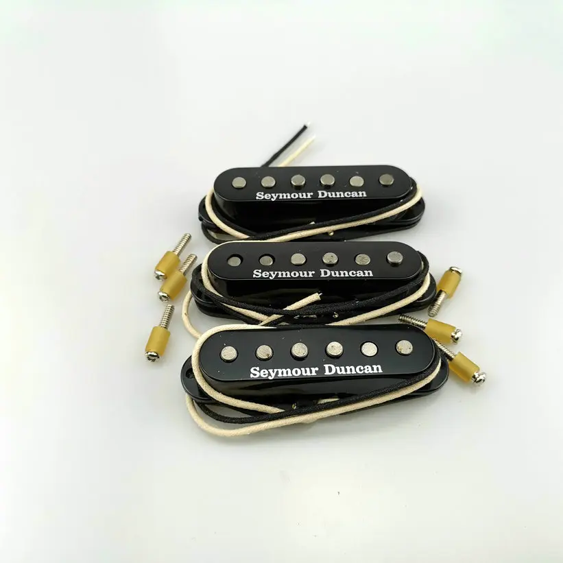 Звукосниматели для гитары SSL1 Alnico5 винтажный пикап с одной катушкой Strat черный