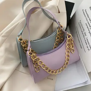 Fashion PU Leather Women Handbag Retro Elegant Pure Color Small Chain Underarm Shoulder Bags Female Travel Totes
Fashion PU Leather Women Handbag Retro Elegant Pure Color Small Chain Underarm Shoulder Bags Female Travel Totes