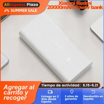(Plaza) Newest Xiaomi Redmi Power Bank 20000mAh QC 3.0 USB Type C18W Quick Charge Powerbank Fast Charging Portable Charger
(Plaza) Newest Xiaomi Redmi Power Bank 20000mAh QC 3.0 USB Type C18W Quick Charge Powerbank Fast Charging Portable Charger