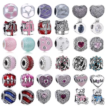 2Pcs/Lot Silver Color MOM Love Heart Flower Crown Charms Beads fit Original Brand Bracelets Necklaces for Women DIY Jewelry
2Pcs/Lot Silver Color MOM Love Heart Flower Crown Charms Beads fit Original Brand Bracelets Necklaces for Women DIY Jewelry